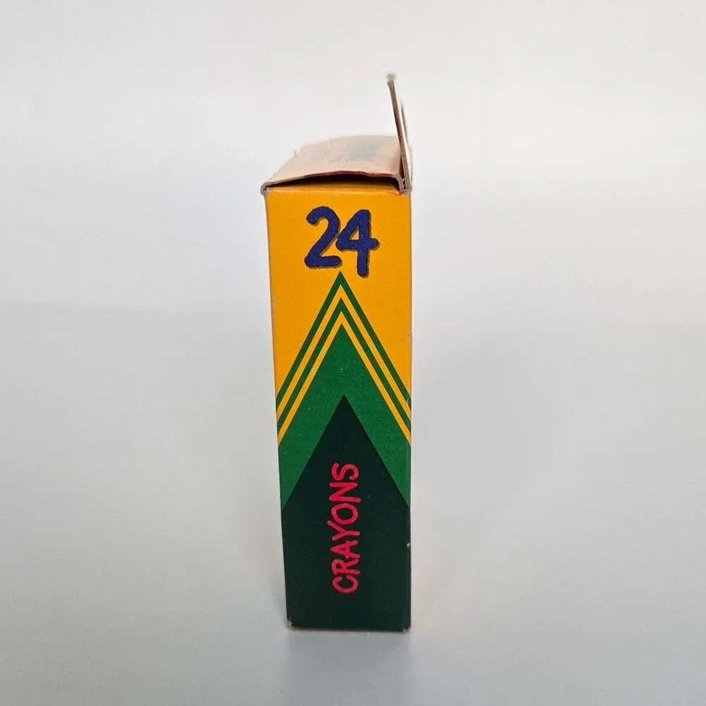 Vintage Binney & Smith‎ 1997 Crayola Crayons Box Of 24 USA Made Goldenrod NEW